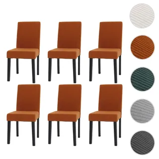 Mendler Esszimmerstuhl Littau Cord terrakotta 6er Set