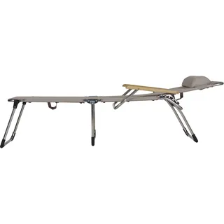 Jan Kurtz Amigo 40+ Dreibeinliege mit Armlehnen Aluminium/Esche/Kunstoffgewebe