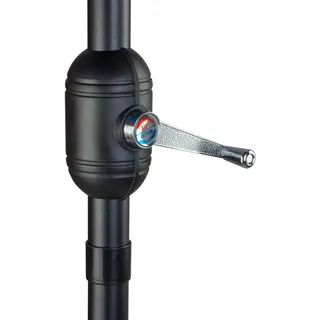 Sonnenschirm halbrund 'La Spezia' Grau