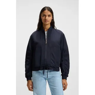 BOSS ORANGE Bomberjacke »Pirosa Premium Damenmode« mit schützendem Finish, blau
