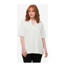 T-Shirt, Pima Cotton, A-Linie, Kelchkragen, Halbarm