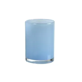 Duni Kerzenhalter Silky, 115 x 85 mm LED Glas blau
