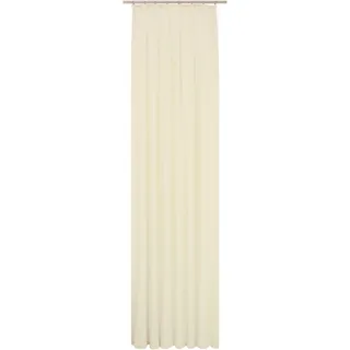 Vorhang WIRTH "LORCA" Gr. 4, beige (creme), B:132cm H:245cm, Obermaterial: 66% Polyester, 34% Baumwolle, Gardinen, Vorhang