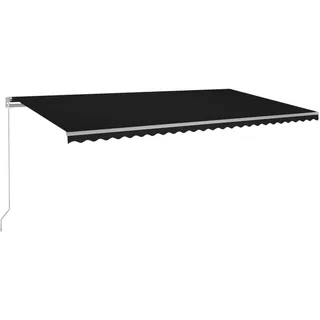 vidaXL Markise Manuell Einziehbar 600x350 cm Anthrazit - Grau