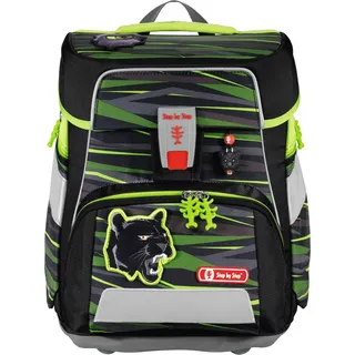 Step by Step-SPACE|Step by Step|hama Step by Step SPACE Schulranzen-Set Wild Cat Chiko, 5-teilig - Schwarz