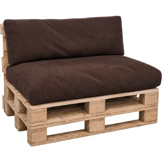 Cloud Pillow Palettenkissen 120 x 80 cm Europaletten Sitzkissen Outdoor | Cord Rückenkissen zum Garten, perfekte Kissen für Palettenmöbel, abnehmbarer Bezug mit OEKO-TEX