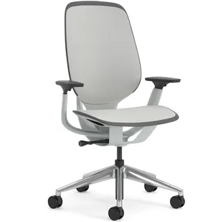 Karman Steelcase Ergonomischer Bürostuhl, höhenverstellbarer Stuhl mit Opaque Möwengrau Bezug