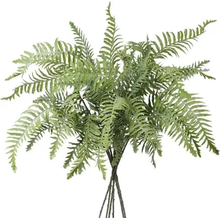 Künstlicher Farnzweig Boston Farnpflanzen Kunstpflanze Plastikfarnblätter 76CM 3 Zweigen