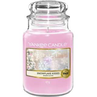 Yankee Candle Snowflake Kisses große Kerze 623 g rosa
