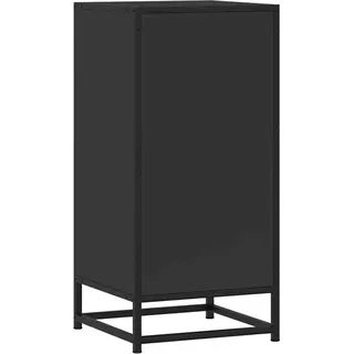 SYFAXTM Sideboard Schwarz 35,5x35x76 cm Holzwerkstoff und Metall - Schwarz