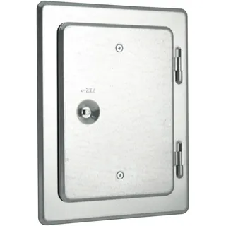 Marley Kamintür Stahl verzinkt 22 x 26 cm Silber