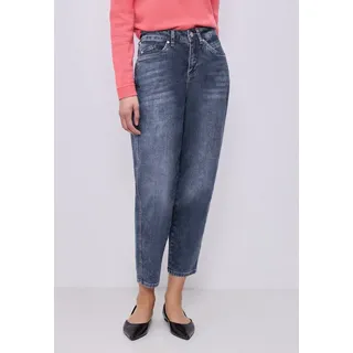 STREET ONE Barrel Leg, Jeans Medium Blue washed 34,