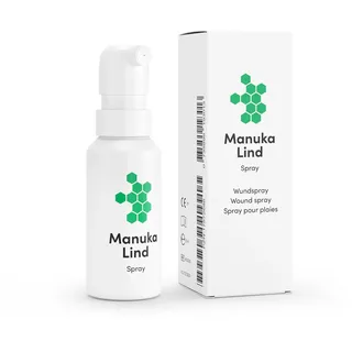 ManukaLind Wundheilspray 30ml - Natürlich wirksam mit Manuka-Honig MGO 514+ - Für alle Wundheilungsphasen - Ideal für Reiseapotheke & Notfallset