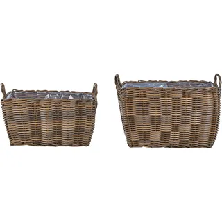 Beliani Ormos 59-50 x 53-44 cm Braun