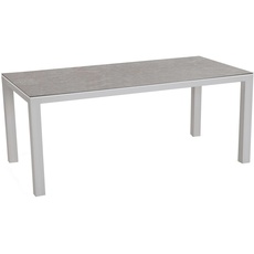 Bild Houston Gartentisch 160 x 90 x 75 cm silber/anthrazit