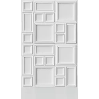 Livingwalls Fototapete 3D Effekt in Weiß, Grau - hochwertige Vliestapete 398211 mit Motiv auf 1,59 m x 2,80 m - Made in Germany