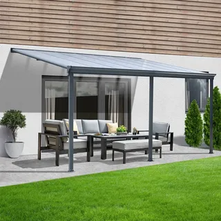 Home Deluxe Terrassenüberdachung Solis 434 x 278 cm grau