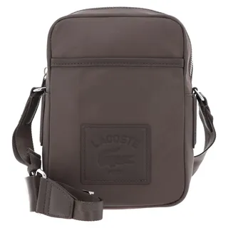 LACOSTE Umhängetasche Vertical Camera Bag Morel taupe - Taupe, Grau