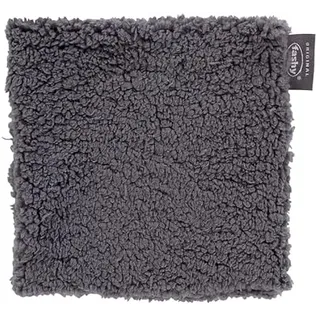 Fashy Wärmekissen mit Kirschkernfüllung, Bezug aus flauschigem recyceltem Stoff, grau