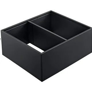 Blum AMBIA-LINE Schubladen-Organizer aus pulverbeschichtetem Stahl | ideal geeignet für den Einsatz in Küche, Bad & Wohnbereich | modular erweiterbar | 37×22×11 cm | mit Magnetplatte | Carbonschwarz