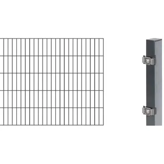 Doppelstabmatten 656 Set 1 Matte 200 x 100 cm anthrazit