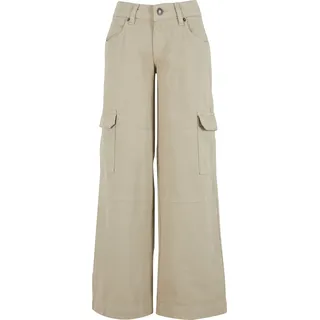 URBAN CLASSICS Low Waist Cargo Jeans Beige 30