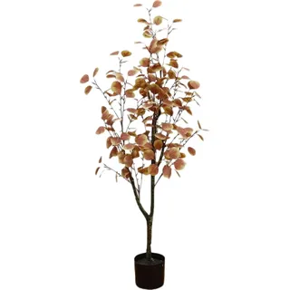 Künstlicher Eukalyptusbaum, Herbstlaubfarbe, mehrere Höhen, einfache Pflege, 120cm