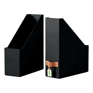 Leitz 2 LEITZ Stehsammler Puro 24710095 schwarz Karton, DIN A4