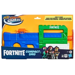 Nerf Supersoaker Fortnite Compact Smg-l Pistole - Green / Blue - One Size