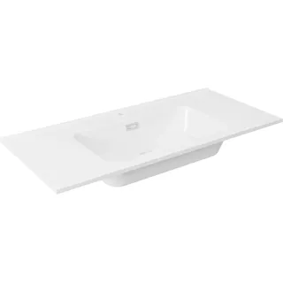 Fackelmann Waschbecken Vita 101 cm x 15,8 cm x 46,5 cm Matt Weiß