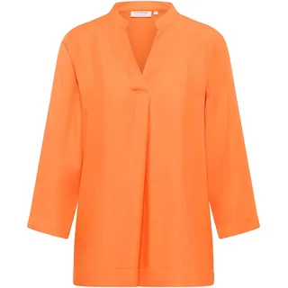 Viscose Shirt Bluse in orange unifarben