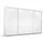 Schwebetürenschrank OTELI 323 x 214 x 68 cm Weiß