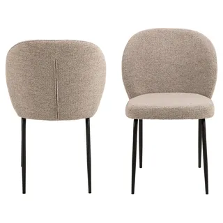 Actona Esszimmerstuhl Patricia Polyester beige 2er Set