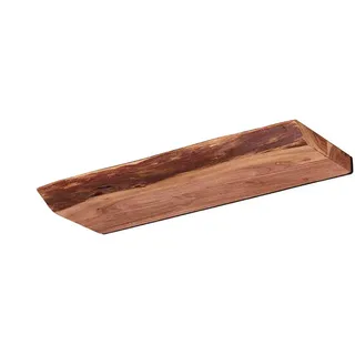 Kawola Wandregal Ergea Holz Akazie , Naturfarben , Rechteckig , 60x4x20 cm , Wohnzimmer, Regale, Wandboards