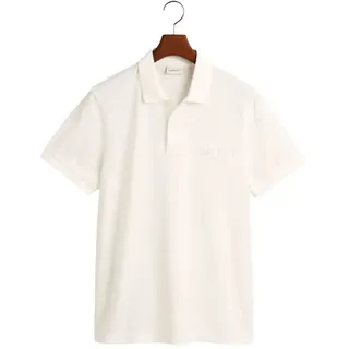 Gant Reg Tonal Shield Rugger Kurzarm-poloshirt - Eggshell - 2XL