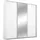 Schwebetürenschrank TOMA 211 x 214 x 64 cm Weiß