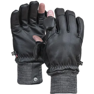 Vallerret Fotohandschuhe Leder schwarz