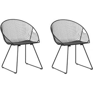 Beliani 2er-Set Esszimmerstuhl AURORA