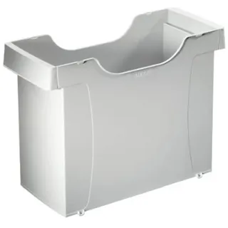 Leitz Hängemappenbox Uni-Box A4, Für bis zu 20 gefüllte A4 Hängemappen, Grau, Plus Serie, 19080085