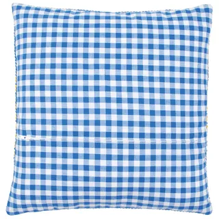 VERVACO Kissenrücken mit Reißverschluss BLAU Kissenrückseite Handarbeit Zubehör Basteln Erwachsene ca. 30 x 30 cm Nähen DIY Sticken Kreuzstich Kissenbezug Kreatives Handwerk Nähzubehör Stoff