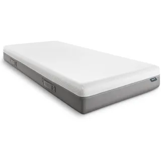 Viskoelastik-Matratze Sleezzz Premium 90 x 200 cm, Höhe 20 cm, Härtegrad H2/H3, mit Wendegriffen