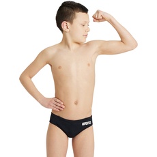 arena Solid Team Junior Kinder-Badehose, Schnelltrocknende Kurze Badehose aus MaxLife Eco Gewebe mit Maximaler Chlorbeständigkeit und UV 50+ Schutz