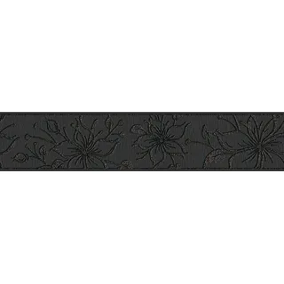A.S. Création Bordüre Blume Stick Up Schwarz glänzend