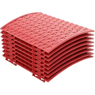 Weihnachtsbaumrock Rot Ø 65 x 24 cm Kunststoff - Rot