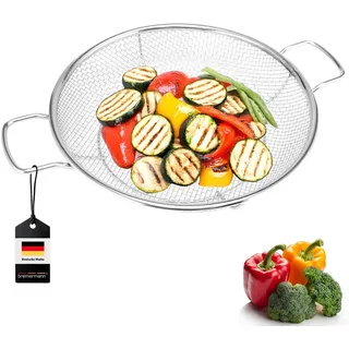 bremermann Grillkorb Ø 30 cm Edelstahl Silber