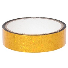 DEKO KLEBEBAND zum Hula Hoop tapen [25mm x 30m, gelb] – Hula Hoop Deko Tape mit Sternen