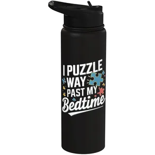 Puzzle Kunst Puzzleteil Puzzle Liebhaber Stainless Steel Insulated Water Bottle