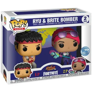 Funko Street Fighter Fortnite - Ryu & Brite Bomber 2 Pack - Funko Pop! - Vinyl Figur