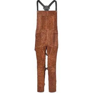 Vevor Schweißerschürze mit geteiltem Bein, Latzschürze 610x1321mm, Arbeitsschürze aus Rindsleder, hitzebeständige Sicherheitsschürze mit 3 Taschen für Holz-, Garten-, Schmiedearbeiten, XL