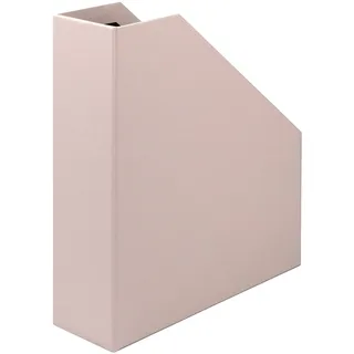 RÖSSLER SOHO Stehsammler A4 mit Griff | Stehsammler Pappe aus stabilem Karton | Büro Organizer | Schreibtisch Organizer | Zeitschriftenhalter | 315 x 260 x 80 mm | 1 Stück | Farbe: Rosa | Powder